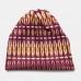 Women Cotton Geometry Pattern Dual  use Baotou Hat Bib Fashion Casual Breathable Elastic Scarf Beanie Hat Bonnet Hat Headscarf