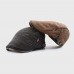 Unisex Plus Velvet Knitted Caps Autumn  Winter Warm Polar Fleece Beret Cap Flat Hat Driver Hat