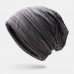 Men   Women Striped Warm Outdoor Solid Color Casual Personality Brimless Beanie Hat