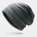 Men   Women Striped Warm Outdoor Solid Color Casual Personality Brimless Beanie Hat