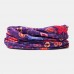 Women Colored Flower Printed Dual  use Elastic Baotou Hat Bib Fashion Breathable Soft Sunshade Scarf Beanie Hat