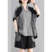 Elegant Cotton Long Shirts Vintage Spliced Cotton Linen Blouse And Shorts