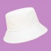 Unisex Wide Brim Letter Cartoon Pattern Embroidery Twill Cap Summer Casual Sunshade Bucket Hat