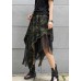 Mid-length skirt summer camouflage leopard large size female irregular skirt